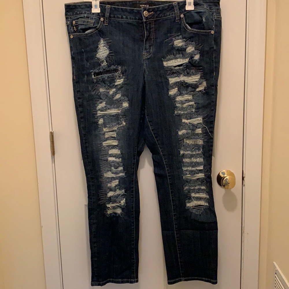 Torrid Premium Boyfriend Distressed Jeans 20